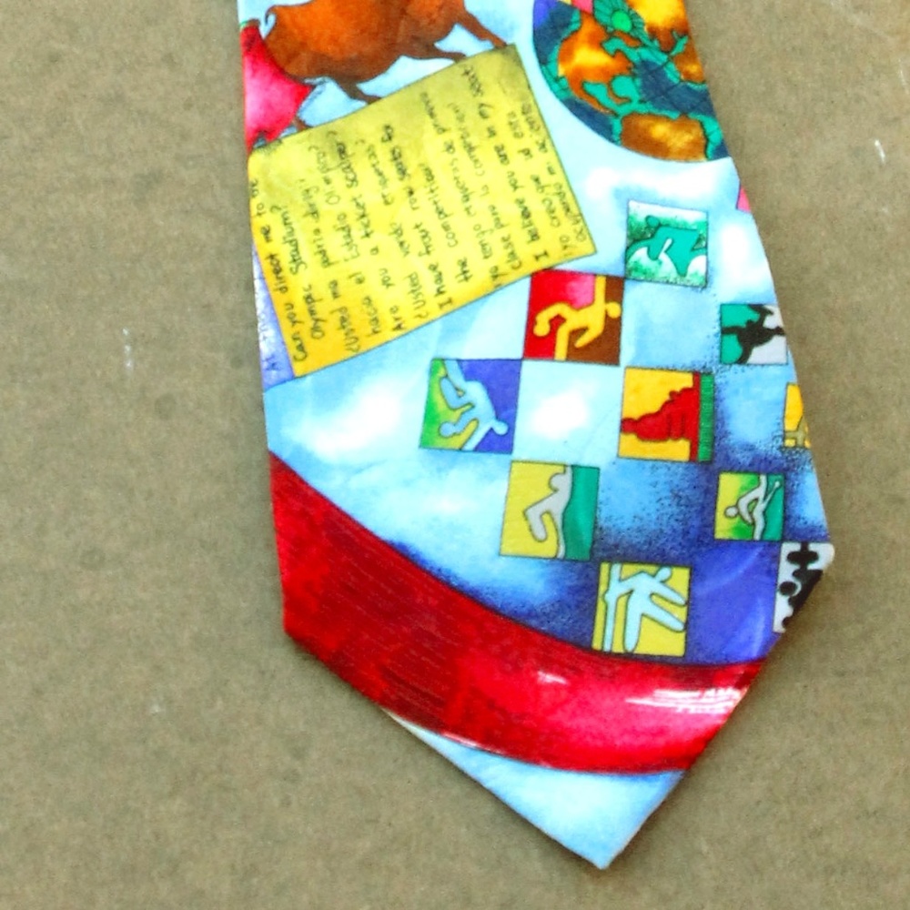 Nicole Miller 1996 Olympic Theme Tie